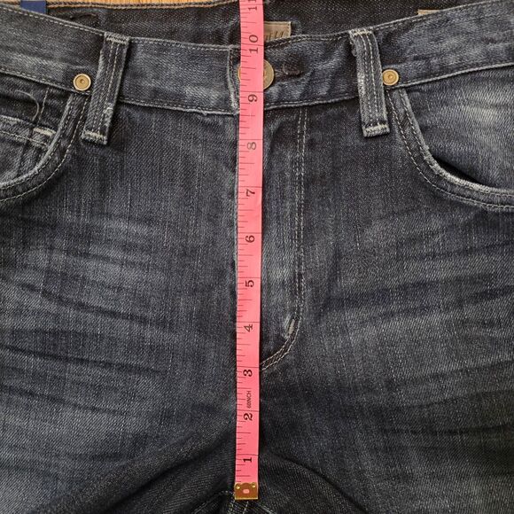 Citizens Of Humanity Men's 32 Blue Collar Sid Dark Wash Straight Leg Denim Jeans - Picture 14 of 15